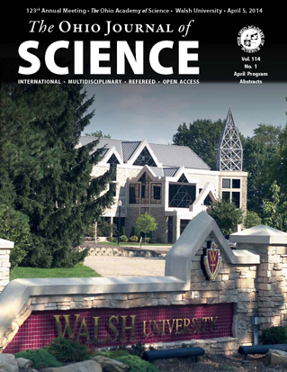 Cover image for The Ohio Journal of Science Volume 114, Number 1