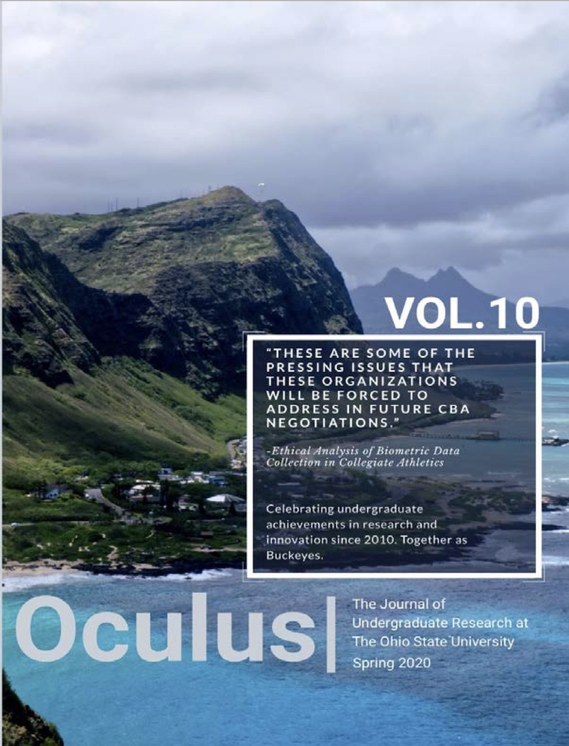 Oculus: Journal of Undergraduate Research at Ohio State, Volume 10 Online, Spring 2020