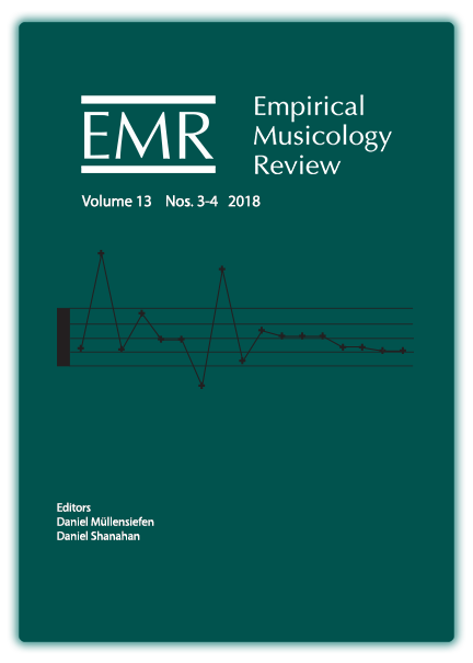 Cover image for Empirical Musicology Review Volume 13, Numbers 3-4